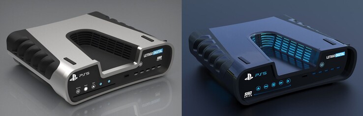 New render compared to older PS5 concept. (Image source: LetsGoDigital)