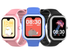 The Rogbid K1 smarwatch comes in three colors - pink, blue and black (pictured). (Image source: Rogbid)