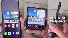 A functioning Galaxy Z Flip 7 appears in a leaked hands-on video, which was deleted rather quickly (Image source: @andrei_eclynoh)