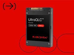The Sandisk UltraQLC 256TB NVMe U.2 SSD leverages Kioxia BiCS FLASH 3D flash memory technology to achieve its high capacity. (Image source: Sandisk)