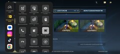 Gaming menu can be displayed