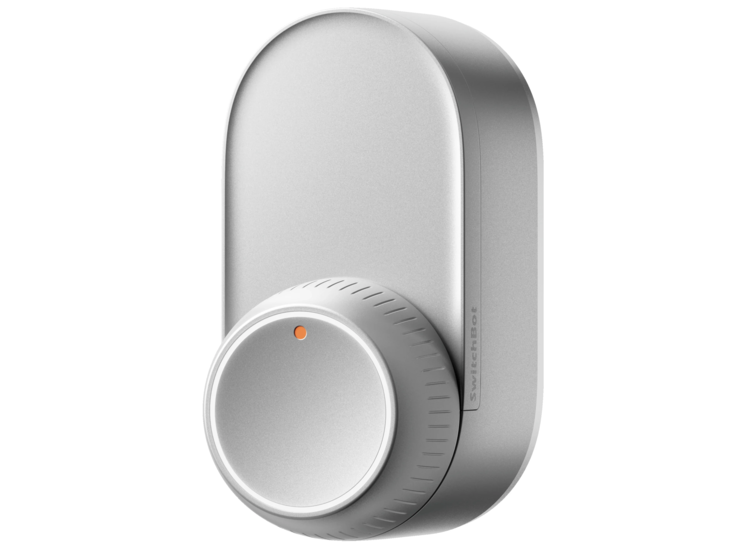 The silver SwitchBot Lock Ultra. (Image source: SwitchBot)