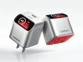 The Ugreen X740 45W GaN charger sports an angled smart display.