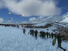 An image showing two different armies in Total War: Rome Remastered.