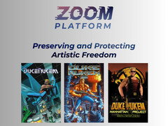 Zoom Platform banner with Duke Nukem games (Image source: Zoom Platform with edits)