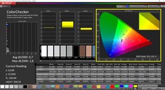 CalMAN ColorChecker calibrated (target color space DCI-P3)