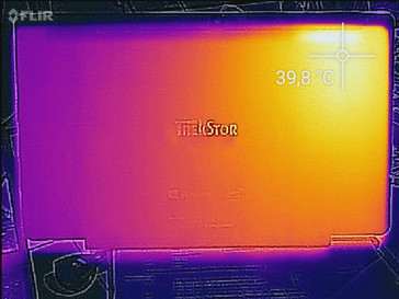 Temperature development rear (load)