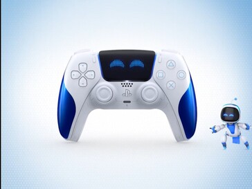 The new Astro Bot DualSense controller with happy eyes. (Image source: PlayStation)