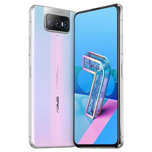 The Zenfone 7 is Pastel White. (Image source: Asus)