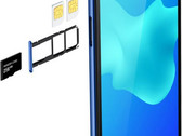 Huawei Y5 Prime (2018) showing dual SIM plus MicroSD slot. (Source: Huawei)