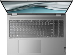 The Lenovo Yoga 7i Gen 7 has a backlit keyboard that integrates a number pad. (Source: Lenovo/Best Buy)