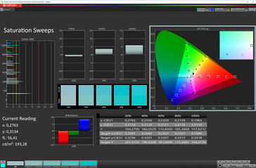 Color saturation (target color space: P3)