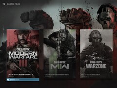 Call of Duty HQ launcher with Modern Warfare 2 and 3 is shown (Image source: Activision)