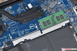 Only one RAM slot is occupied in our review unit.