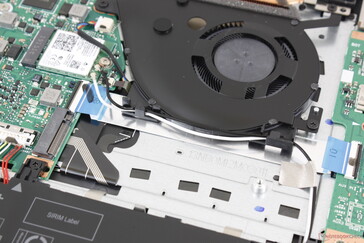 Empty secondary M.2 2280 slot adjacent to the fan