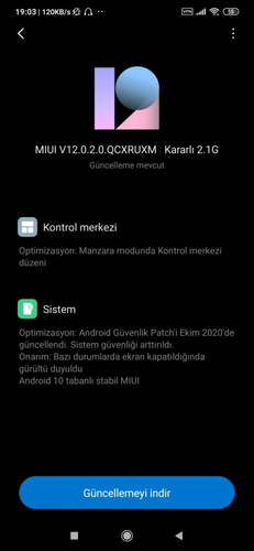 V12.0.2.0.QCXRUXM for the Redmi Note 8T. (Image source: Adimorah Blog)