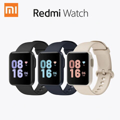 The Redmi Watch is available from third-party retailers in three colours. (Image source: Xiaomi)