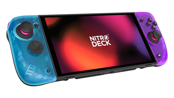 The Nitro Deck 2 LRG Fusion Limited Edition has a translucent shell, albeit of different colors. (Image source: Limited Run Games)