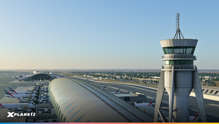 Dubai's old airport is now part of X-Plane 12 (Image source: Laminar Research)