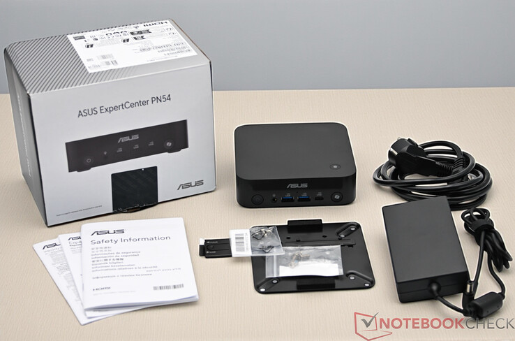 Scope of delivery of the Asus ExpertCenter PN54
