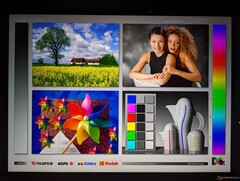 Wide IPS viewing angles. Colors and contrast degrade more readily when compared to mini-LED