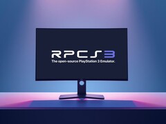 RPCS3 PS3 emulator shown on PC monitor (Image source: RPCS3 with edits)