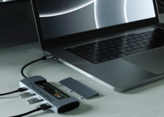 The Satechi USB-C Hybrid Multiport Adapter features an M.2 SSD enclosure. (Image: Satechi)