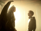 Lucifer and Dream face off in a moment of divine tension; one of many visually striking confrontations in The Sandman Season 2. (Image source: Netflix)