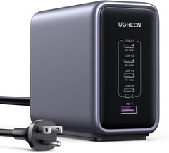 The Ugreen Nexode 300 W GaN charger offers a total of five USB ports (Image source: Ugreen)