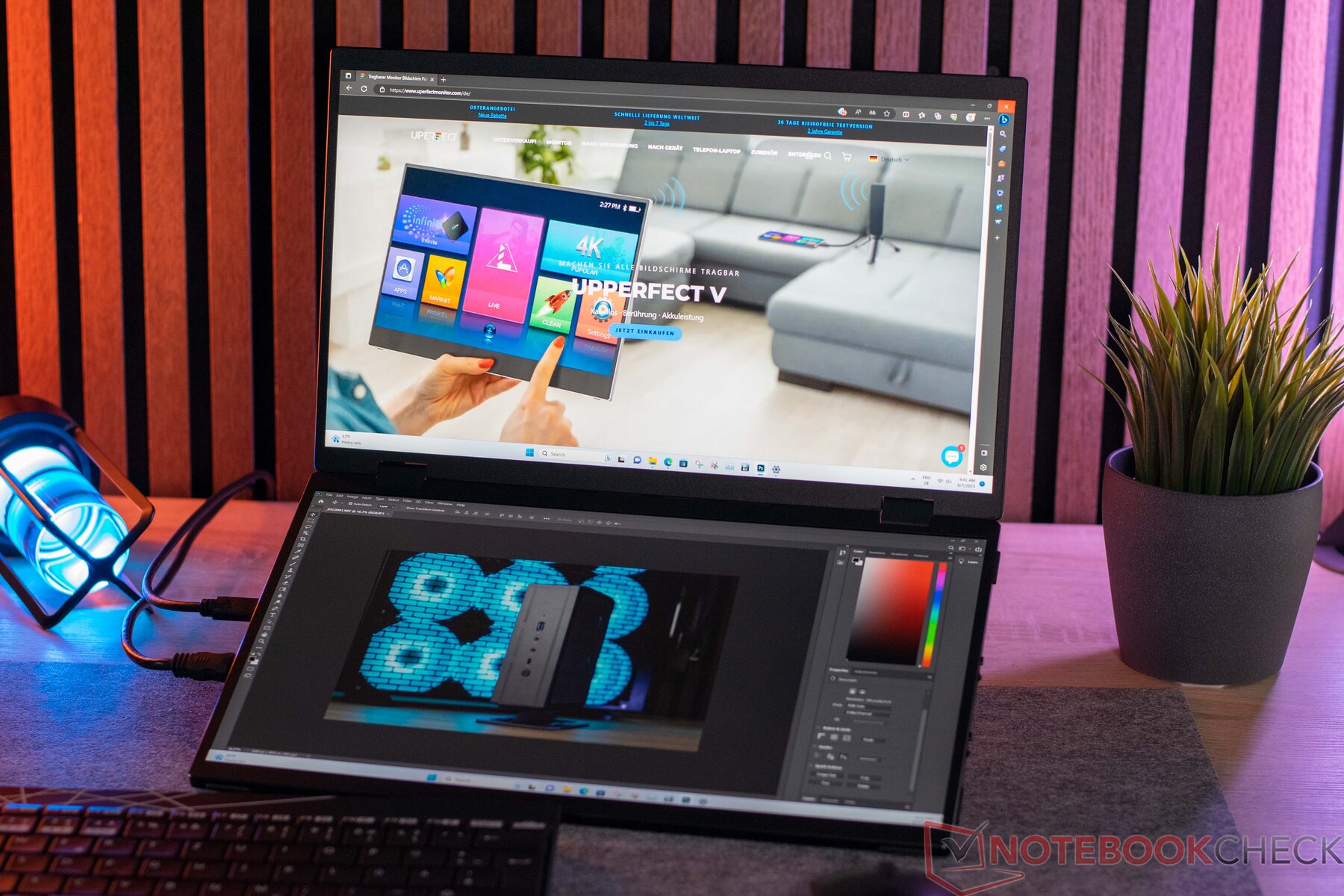 Uperfect UStation Delta review: Portable monitor with dual 15.6