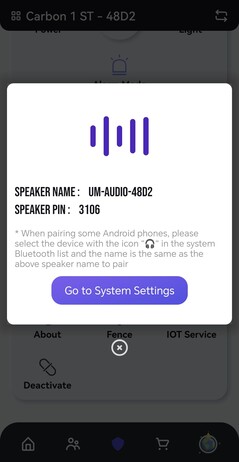 Useful: The bike and the speaker, so to speak, are two Bluetooth devices