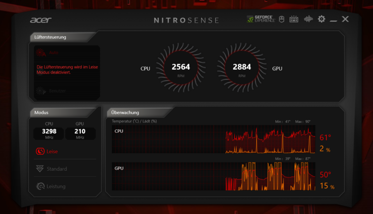 Simple and easy to use: Acer NitroSense