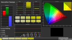 CalMAN: Color saturation (calibrated)