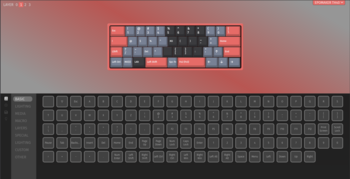 There are four layers available in VIA for customisation. (Image source: Julian van der Merwe / Notebookcheck)