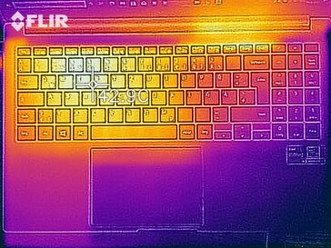 Thermal image under load - top side