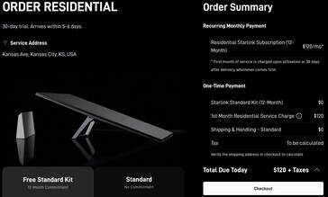 The free Starlink satellite dish offer goes with a 12-month Residential plan commitment.