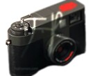 The upcoming Fujifilm half-frame compact camera has officially been spotted in a leaked image. (Image source: Andrea Pizzini on YouTube)
