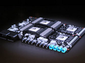 The post-Volta GPUs are located on the right of the Pegasus board. (Source: Nvidia)