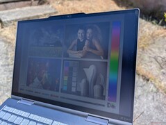 Outdoors under sunlight
