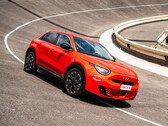 Fiat has launched its retro-inspired 600e electric compact SUV in a red colour scheme in partnership with (RED) to help fight HIV/AIDS. (Image source: Fiat)