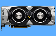The RTX 2080 founders' edition is rumored to come with a dual-cooler setup. (Source: Videocardz)