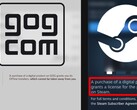GOG has the most in-character response to Valve's new licensing disclosure. (Image source: Valve / GOG - edited)