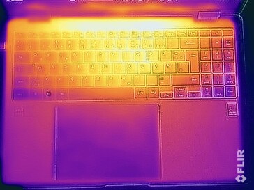 Stress test surface temperatures (top)