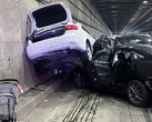 This pileup was allegedly caused by Tesla FSD braking (image: CHP)