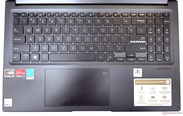 The VivoBook 15X offers a decent typing and navigation experience