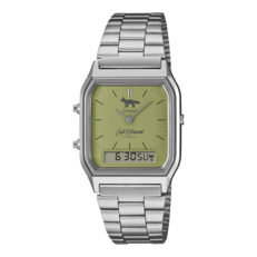 Casio AQ-230ECK-3A with a matcha green dial.