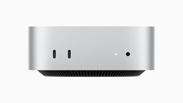 Front: 2x USB-C 3.2 Gen 2 (10 Gbit/s), status LED, 3.5-mm audio (image: Apple)