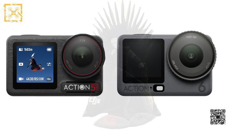 The DJI Osmo Action 5 Pro and Osmo Action 6, from left to right. (Image source: via Igor Bogdanov)