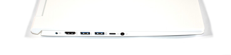 left: charging port, HDMI, 2x USB 3.0 type A, USB 3.1 Gen 1 type C, combo audio port