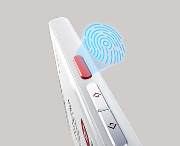 A fingerprint sensor is on board